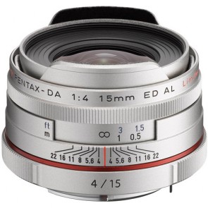 Pentax HD DA 15mm f/4 ED AL Limited Lens Silver