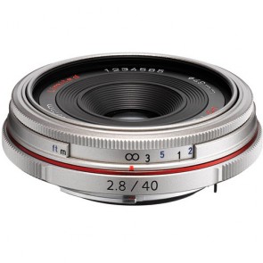 Pentax SMC DA 40mm F2.8 XS Silver Lens