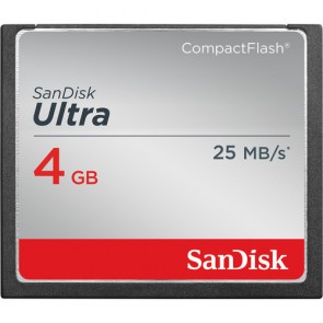 Sandisk 4GB Ultra 25MB/s CompactFlash Memory Card