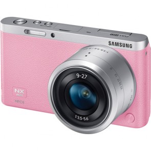 Samsung NX mini with 9-27mm 1:3.5-5.6 Lens Pink Mirrorless Digital Camera
