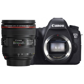 Canon EOS 6D 24-70mm Black Digital SLR Camera