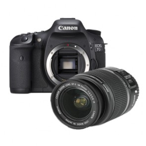 Canon EOS 7D kit with EF-S 18-55mm f/3.5-5.6 IS Autofocus Lens Black Digital SLR Camera