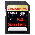 Sandisk Extreme Pro 64GB 95MB/s SD / SDXC Card Memory Cards