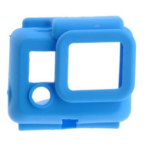 Silicone Protective Dirtproof Case Cover Blue for GoPro