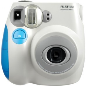 Fuji Film Instax Mini 7S Box Set (Pen, Strap, Pouch, 2xFilm) Blue Digital Camera
