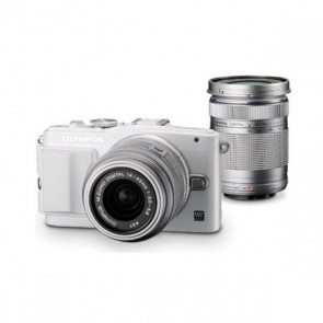 Olympus E-PL6 Twin kit (14-42)(40-150) White Digital Camera