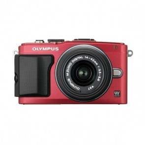 Olympus E-PL6 (PEN lite) Kit (14-42mm) Red Digital Camera