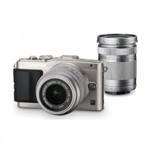 Olympus E-PL6 Twin kit (14-42)(40-150) Silver Digital Camera