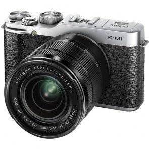 Fuji Film X M1 Kit with 16-50mm f3.5-5.6 OIS Lens Silver Digital Camera
