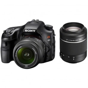Sony Alpha A65 Twin Kit 18-55mm and 55-200mm SAM Lens Digital SLR Cameras