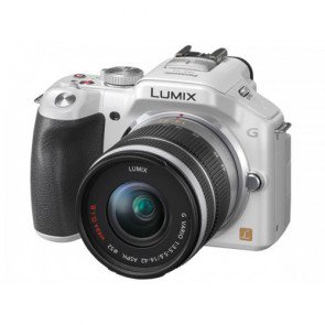 Panasonic Lumix DMC-G5K Kit with 14-42mm Lens White Digital SLR Camera