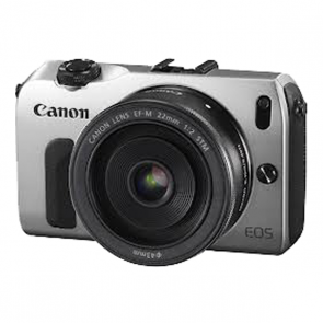 Canon EOS-M 22mm+EF adapter Kit Silver Digital SLR Camera