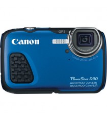 Canon PowerShot D30 Blue Waterproof Digital Camera