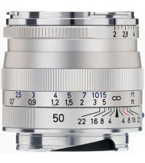 Carl Zeiss Planar T* ZM 50mm f/2 for Leica M Silver Lens