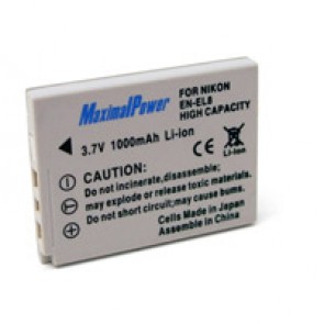 Maximal Power EN-EL8 (ENEL8) for Nikon digital Camera