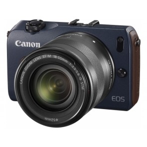 Canon EOS M2 with 18-55mm, 55-200mm and 90EX Flash Blue Digital SLR Camera