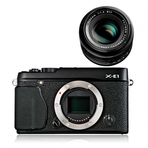 Fujifilm XE-1 with 35mm Kit Black Digital SLR Camera