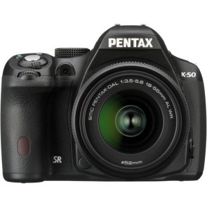 Pentax K-50 with 18-55mm f/3.5-5.6 Lens Black Digital SLR Camera