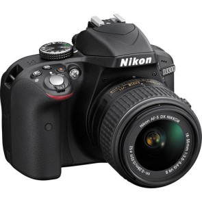 Nikon D3300 Kit with 18-55mm VR II and 55-300mm Lenses Black Digital SLR Camera 