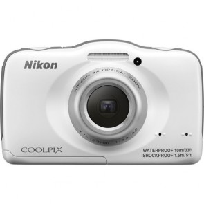 Nikon Coolpix S32 White Digital Camera
