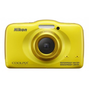 Nikon Coolpix S32 Yellow Digital Camera