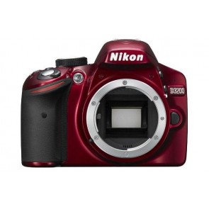 Nikon D3200 Body Red Digital SLR Cameras