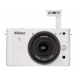 Nikon 1 J1 Kit (10mm) White Digital SLR Cameras