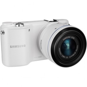Samsung NX2000 Mirrorless White Digital Camera with 20-50mm f/3.5-5.6 Lens
