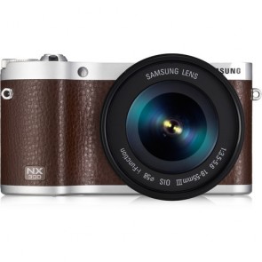 Samsung NX300 Mirrorless Digital Camera Brown with 18-55mm f/3.5-5.6 OIS Lens