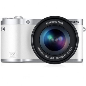 Samsung NX300 Mirrorless Digital Camera White with 18-55mm f/3.5-5.6 OIS Lens