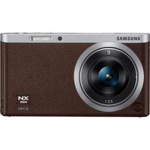 Samsung NX mini with 9mm Lens Brown Mirrorless Digital Camera