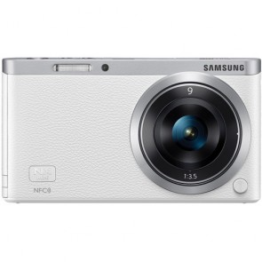 Samsung NX mini with 9mm Lens White Mirrorless Digital Camera