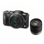 Panasonic Lumix DMC-GF5 Double Kit(14)(14-42)Black Digital Camera