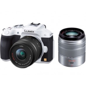 Panasonic G6 X KIT 14-42mm and 45-150mm Kit White Digital SLR Camera