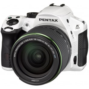 Pentax K-30 (18-135mm) Kit White Digital SLR Camera
