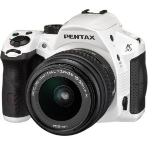 Pentax K-30 (18-55mm) Kit White Digital SLR Camera 