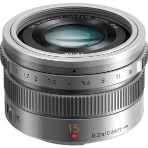 Panasonic Leica DG Summilux 15mm f1.7 ASPH Silver Lens