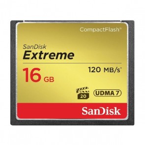SanDisk Extreme S 16GB 120MB/S Compact Flash Memory Card