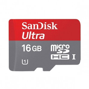 SanDisk Ultra 16GB 30MB/s MicroSDHC (Class 10) Memory Card