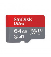 SanDisk Ultra 64GB 100MB/s microSDXC UHS-I (SDSQUAR-064G) Memory Card