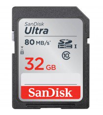 Sandisk Ultra 32GB SDSDUNC-032G 80MB/s SDHC (Class 10) Memory Card