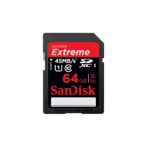 Sandisk 64GB Extreme HD 45MB/s SDXC (Class 10)