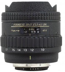 Tokina 10-17mm f/3.5-4.5 AT-X 107 DX AF Fisheye (Nikon) Lens