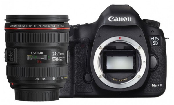 Canon EOS 5D Mark III Kit with 24-70 f/4L Black Digital SLR Camera