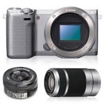 Sony Alpha NEX-5RY Double Kit(16-50)(55-210)Silver Digital Camera