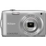 Nikon Coolpix S3300 Silver Digital Cameras 