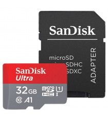 SanDisk Ultra A1 32GB SDSQUAR-032G-GN6MA MicroSD UHS-I Memory Card with Adapter