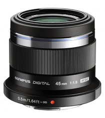 Olympus M.ZUIKO DIGITAL ED 45mm f/1.8 Black Lens