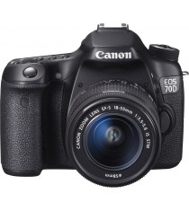 Canon EOS 70D Kit with EF-S 18-55mm f/3.5-5.6 IS STM Lens Black Digital SLR Camera