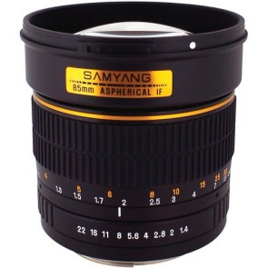 Samyang 85mm f/1.4 Aspherical IF (Canon) Lens